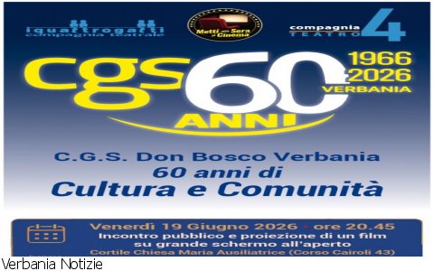 Verbania
60 anni dell'Associazione CGS Don Bosco