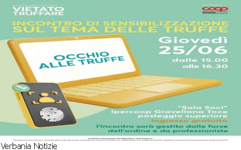 Verbania
“Vietato Truffare”