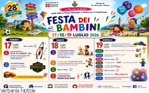 San Bernardino Verbano
Festa dei Bambini 2026