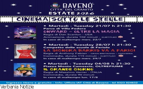 Baveno
Cinema Sotto le Stelle a Baveno