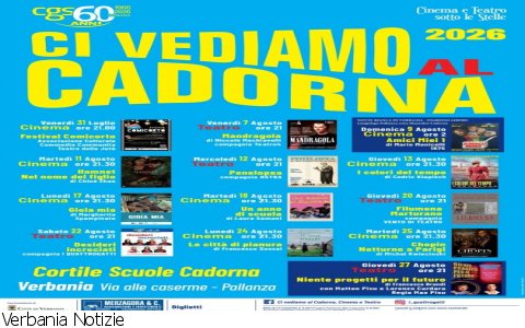 Verbania
Ci Vediamo al Cadorna - 2026