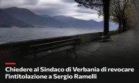 Verbania
Quasi 2000 firme contrro l'intitolazione a Ramelli
