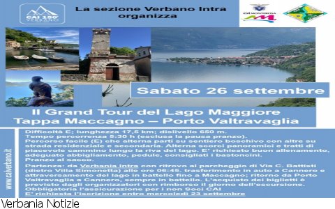 Verbania
Il Grand Tour del Lago Maggiore Verbania
Il Grand Tour del Lago Maggiore