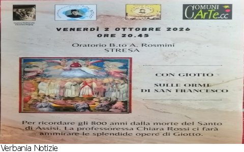 Stresa
"Con Giotto sulle orme di San Francesco"
