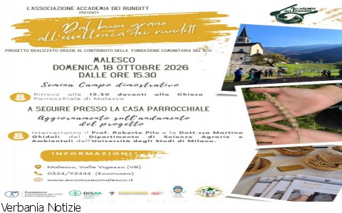 Malesco
"Dal buon grano all'eccellenza dei runditt"