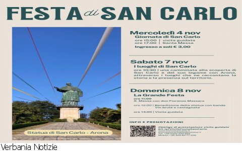 Fuori Provincia
Una settimana dedicata a San Carlo ad Arona