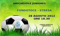 Stresa
Amichevole Stresa Juniores alle 18.30 a Fondotoce