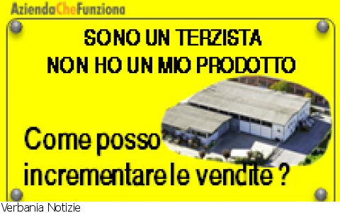 Verbania
AziendaNews: lavora per te oltre che per terzi