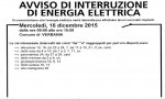 Verbania
Interruzione di energia elettrica alla Castagnola 