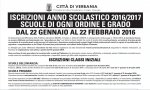 Verbania
Al via iscrizioni anno scolastico 2016/2017