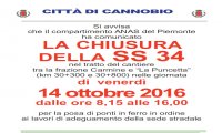 Cannobio
Chiusura Strada Statale 34 - 14 ottobre 2016 - FOTO lavori