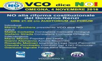 Verbania
Referendum: incontro per il NO