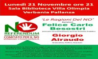 Verbania
"Le Ragioni del NO"