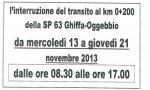 Ghiffa
Chiusura della strada Ghiffa Oggebbio