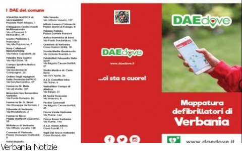 Verbania
DAEdove: app con la mappa dei defibrillatori a Verbania