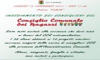 Verbania
Insediamento del nuovo Consiglio Comunale dei Ragazzi